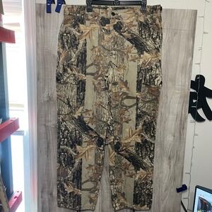 Vintage Commander Pants Large Brown Sniper Camo Cargo Hunting USA 90s (38-40)